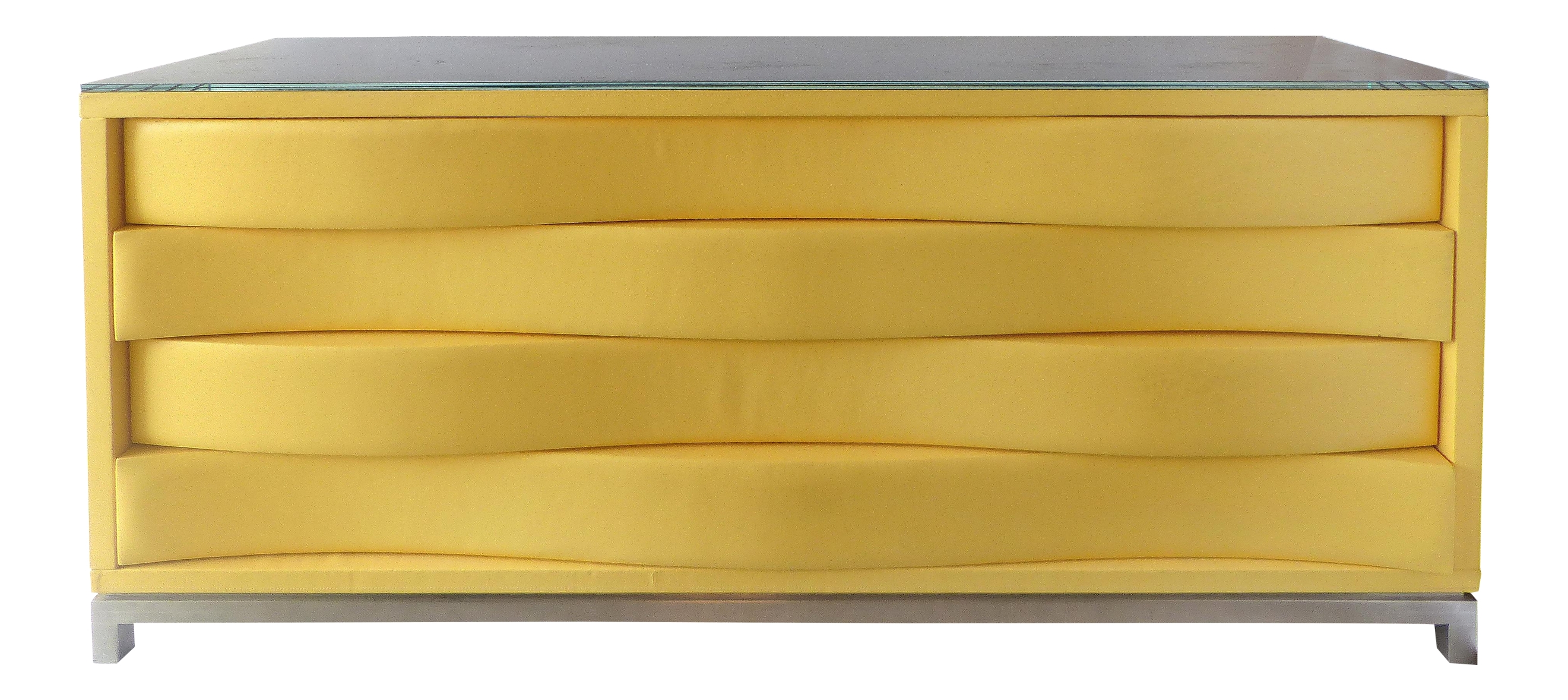 Edelman Leather Clad Chest of Drawers Modernism